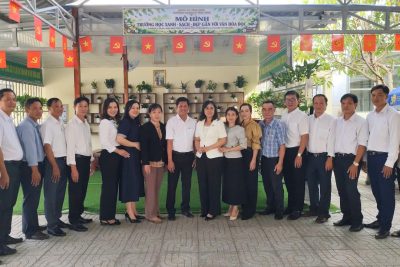 TRƯỜNG TH&THCS VĨNH BÌNH TỔ CHỨC LỄ CÔNG NHẬN MÔ HÌNH “TRƯỜNG HỌC XANH – SẠCH – ĐẸP GẮN VỚI VĂN HÓA ĐỌC”