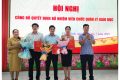 HỘI NGHỊ CÔNG BỐ QUYẾT ĐỊNH BỔ NHIỆM VIÊN CHỨC QUẢN LÝ GIÁO DỤC XÃ VĨNH BÌNH