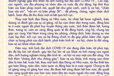 Lời kêu gọi của Tổng bí thư Nguyễn Phú Trọng