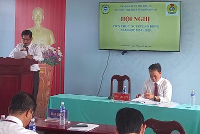 HỘI NGHỊ VIÊN CHỨC, NGƯỜI LAO ĐỘNG NĂM HỌC 2024-2025