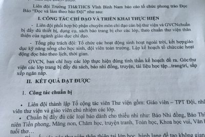 Liên đội tổ chức giờ ra chơi “Đọc và làm theo báo Đội” hàng tháng